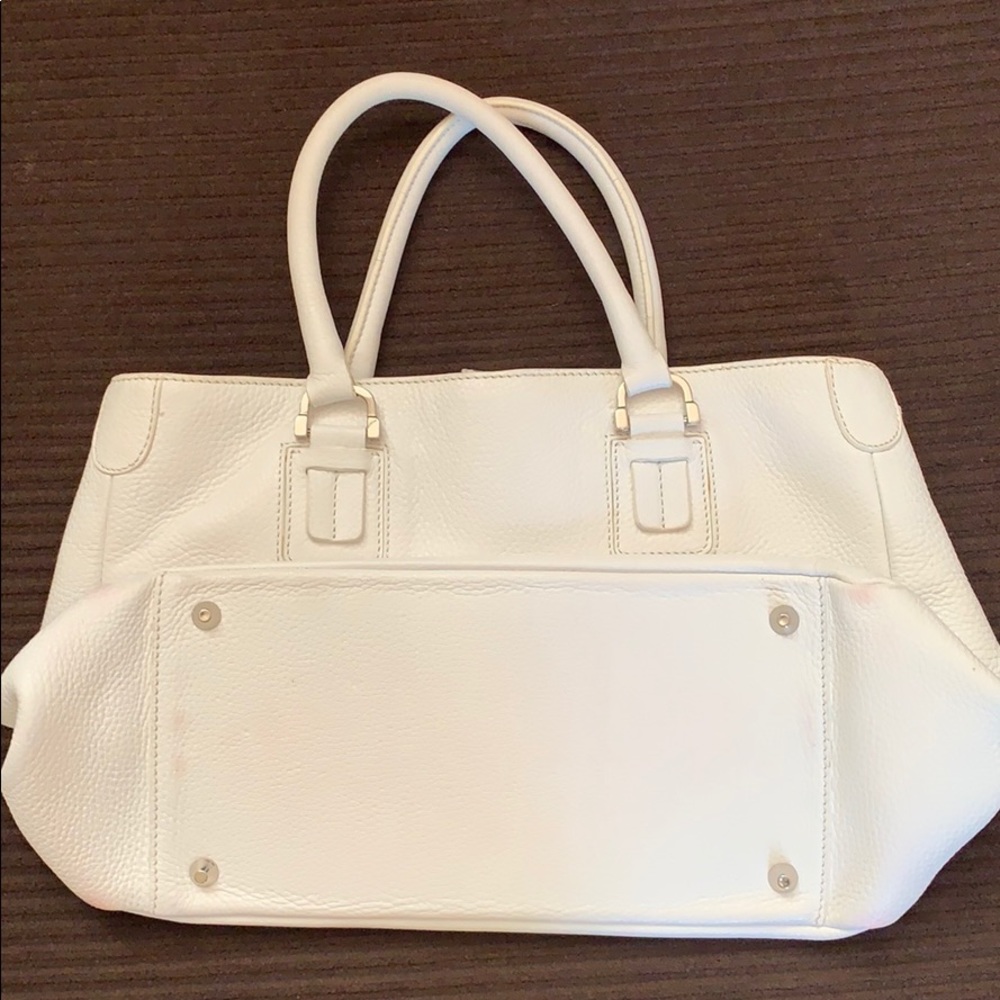 White Leather Purse - Picture 3 of 8